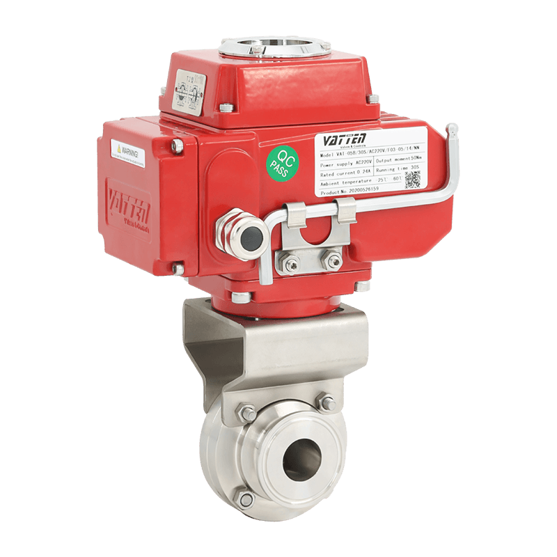 Elektrický sanitární uzavírací klapkový ventil