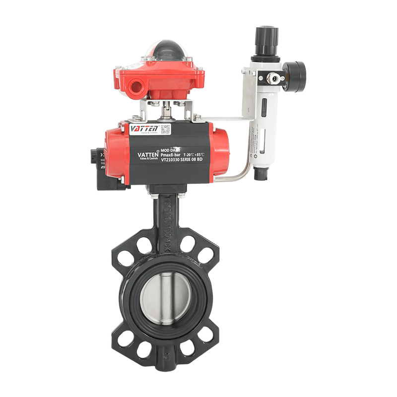 Pneumatický klapkový ventil